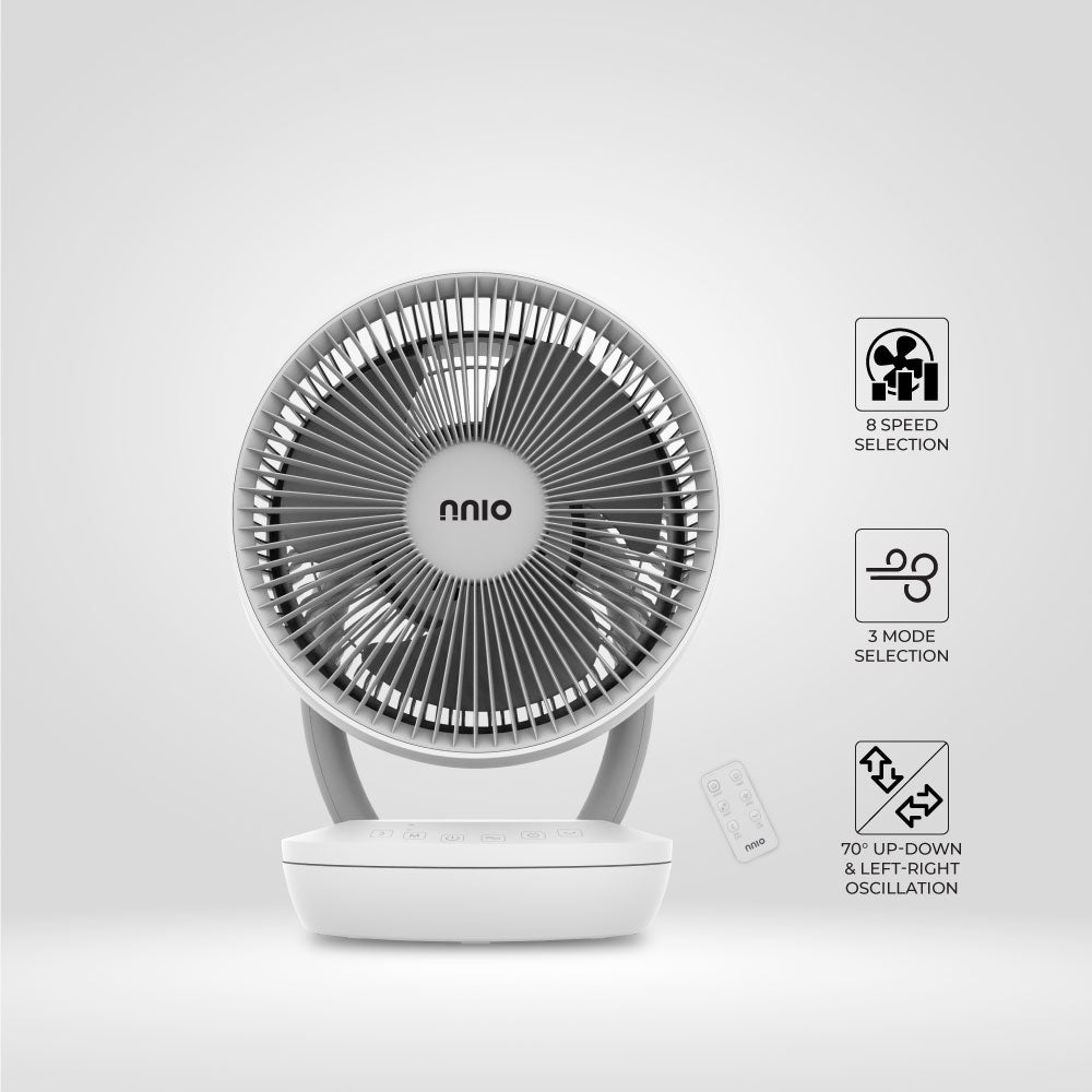 10" High Velocity Air Circulator With Remote (N1005DCACR)