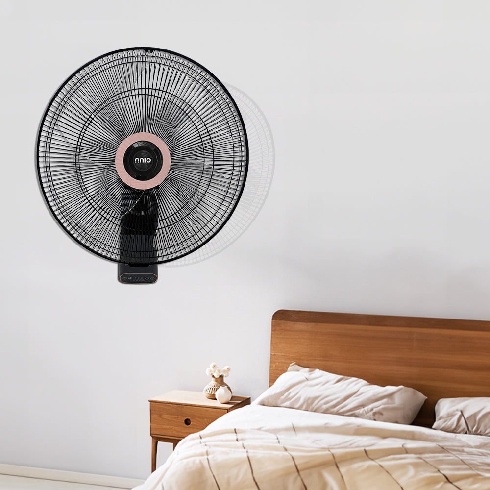 16-inch Wall Fan on Bedroom Wall