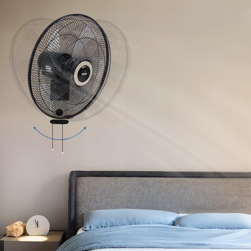 16 inch wall fan auto oscillation