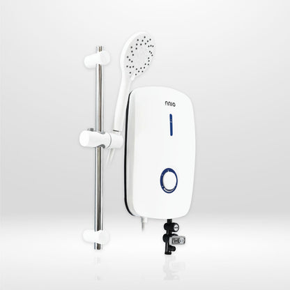 NNIO White Instant Shower Heater Side with 3 Way Massage Head